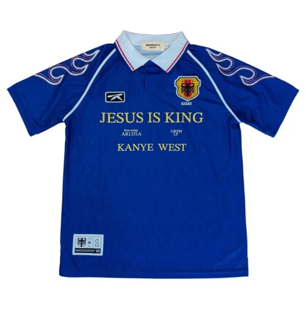 Maillot de football remake Kanye West « Jesus is King »