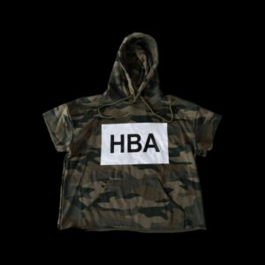 Hood by Air (HBA) camo short sleeve hoodie
