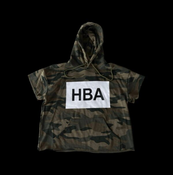 Hood by Air (HBA) camo short sleeve hoodie