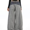 Joggers oversized Gris deux tons