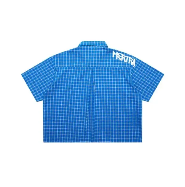 Chemise “Plaid” Bleu de Metra