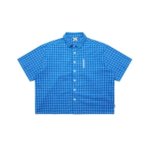 Chemise “Plaid” Bleu de Metra