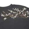 Derschutze "Blossom" Waffle Manches longues en gris anthracite