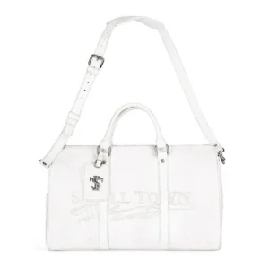 Sac de sport en relief en peau de serpent blanc de SmallTownKid