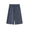 Jorts en lin bleu destroy