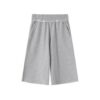 Jorts en lin gris destroy