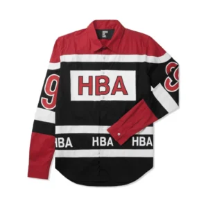 Hood by Air (HBA) colorblock “69” hockey