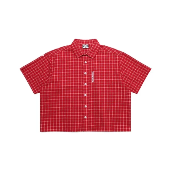 Chemise “Plaid” Rouge de Metra