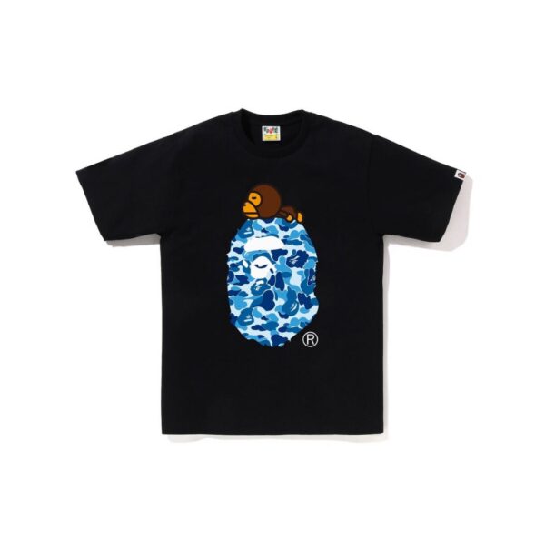 A Bathing Ape ABC Camo Milo on Big Ape Tee noir