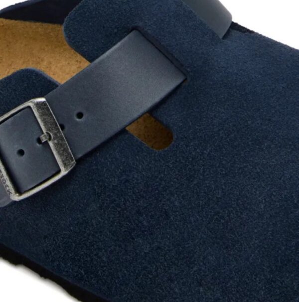 Birkenstock Boston Mixed Leather « New Navy »