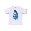 A Bathing Ape ABC Camo Milo on Big Ape Tee Blanc