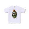 A Bathing Ape ABC Camo Milo on Big Ape Tee Blanc