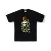 A Bathing Ape ABC Camo Milo on Big Ape Tee noir