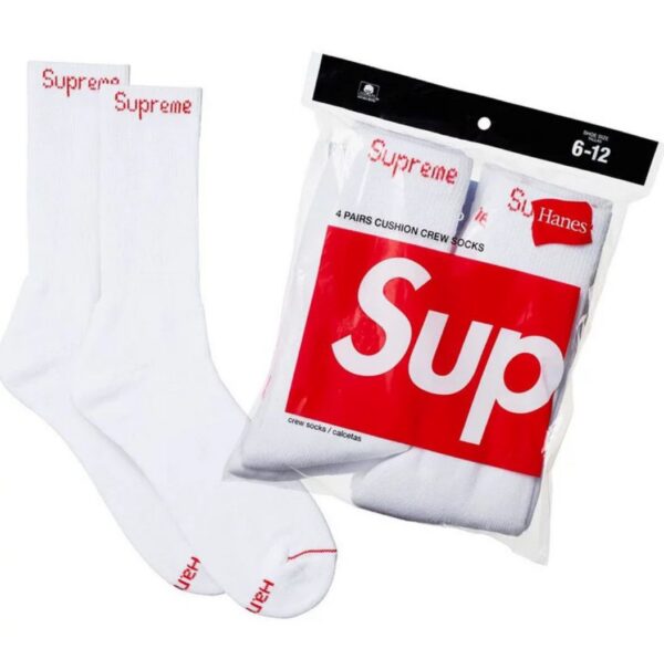 2 Paires de Chaussette Supreme x Hanes